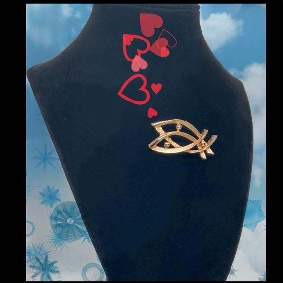 Vintage “Hedy” Gold Filled Ichthys Christian Fish Symbol Icon - Picture 4 of 5